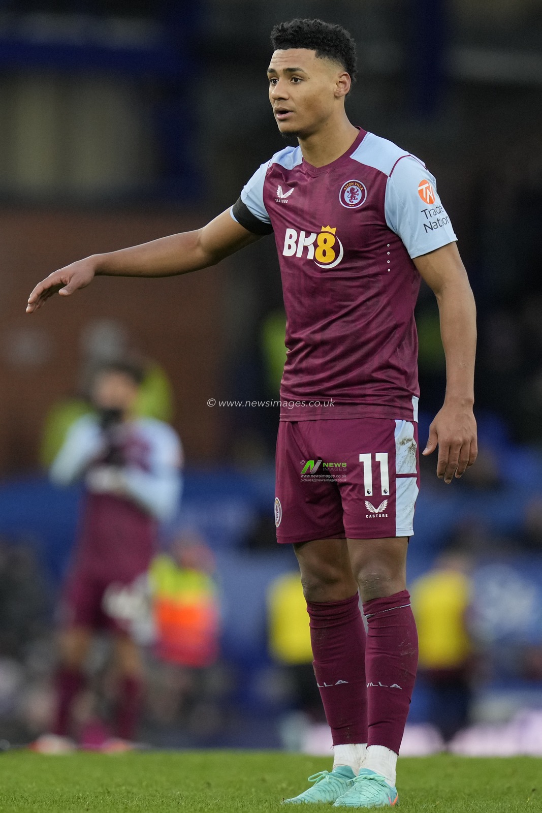 Ollie Watkins of Aston Villa during the Premier League match Everton vs Aston Villa at Goodison Park, Liverpool, United Kingdom, 14th January 2024

(Photo by Steve Flynn/News Images)