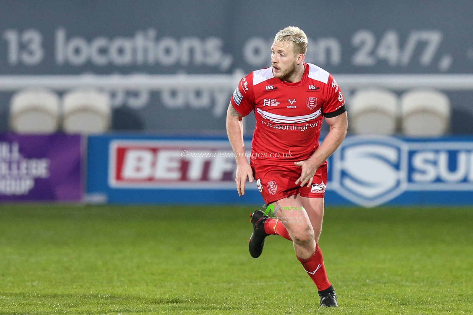 Jordan Abdull (7) of Hull KR during the game