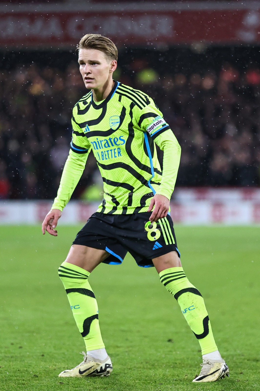 Martin Ã˜degaard of Arsenal during the Premier League match Sheffield United vs Arsenal at Bramall Lane, Sheffield, United Kingdom, 4th March 2024

(Photo by Mark Cosgrove/News Images)