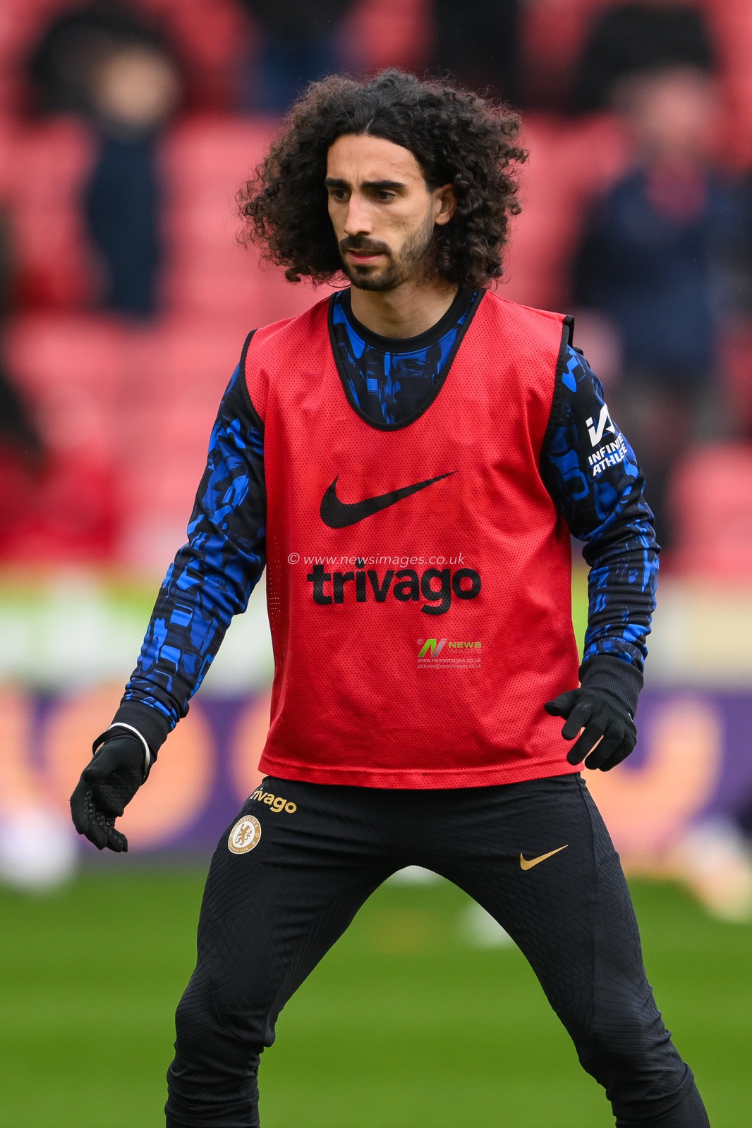 Marc Cucurella of Chelsea during the pre-game warmup ahead of the Premier League match Sheffield United vs Chelsea at Bramall Lane, Sheffield, United Kingdom, 7th April 2024

(Photo by Craig Thomas/News Images)