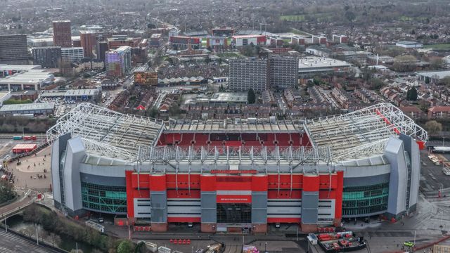 An aerial view of Old Trafford during the Premier League match Manchester United vs Crystal Palace at Old Trafford, Manchester, United Kingdom on 01 March 2026

(Photo by Mark Cosgrove/News Images)