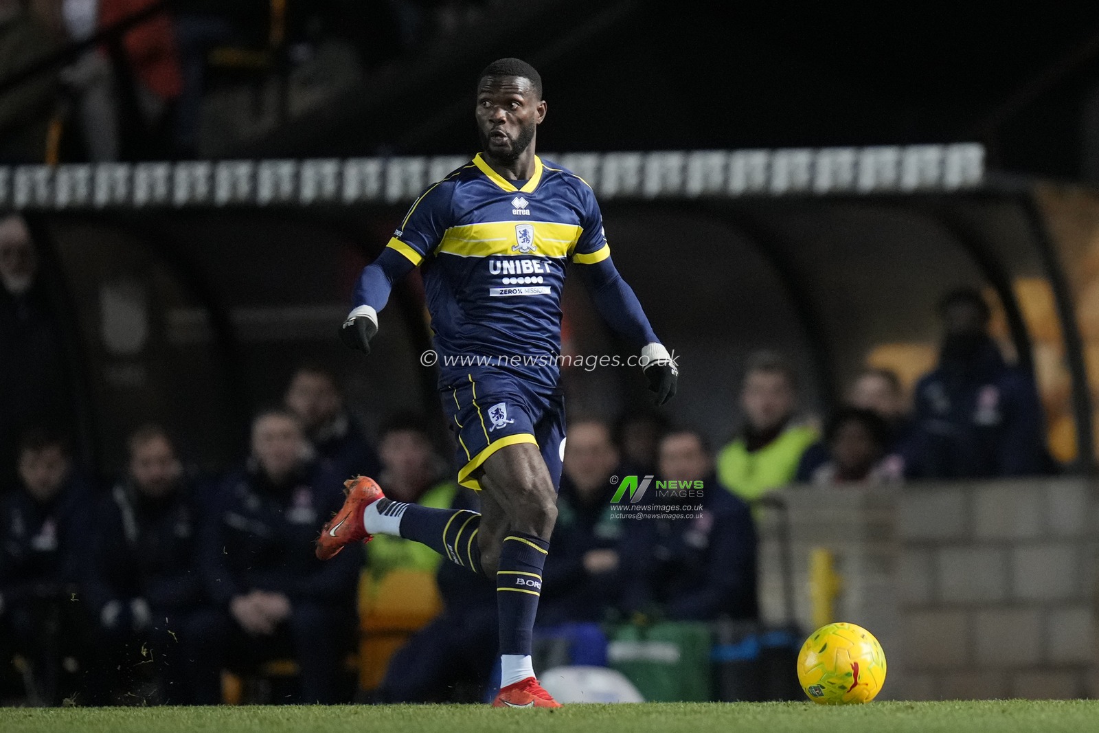 Emmanuel Latte Lath #9 of Middlesbrough during the Carabao Cup Quarter Final match Port Vale vs Middlesbrough at Vale Park, Burslem, United Kingdom, 19th December 2023

(Photo by Steve Flynn/News Images)