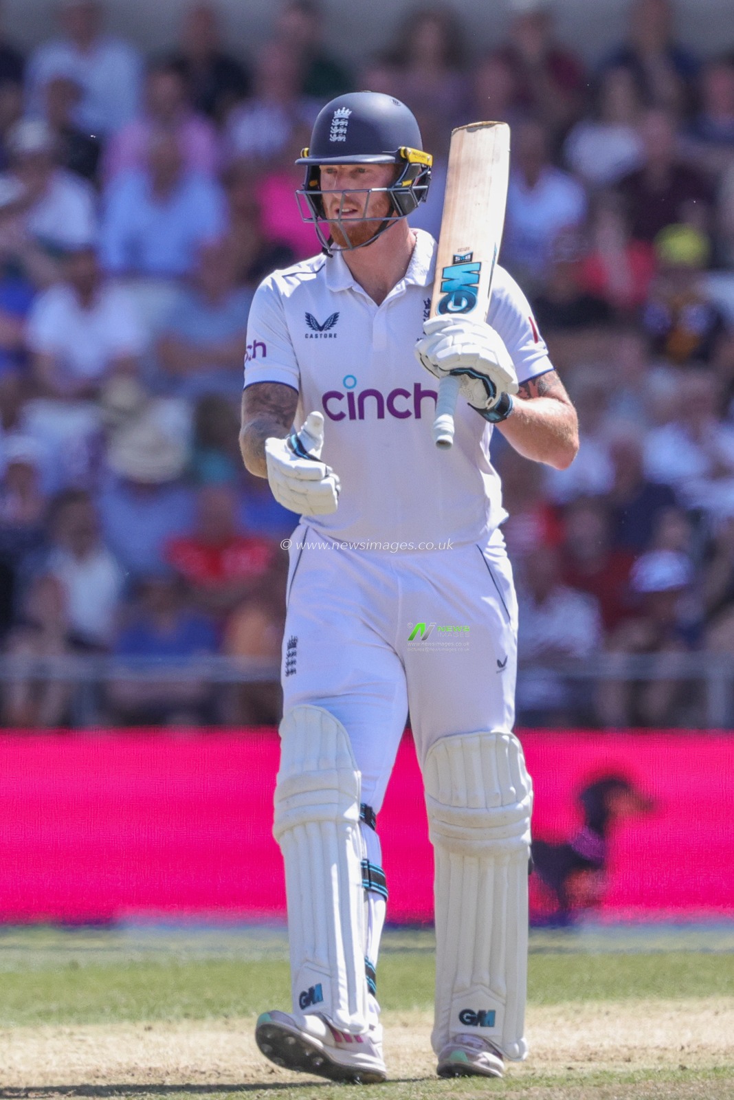 Ben Stokes of England gives a thumbs up during the LV= Insurance Ashes Third Test Series Day 2 England v Australia at Headingley Stadium, Leeds, United Kingdom, 7th July 2023

(Photo by Mark Cosgrove/News Images)