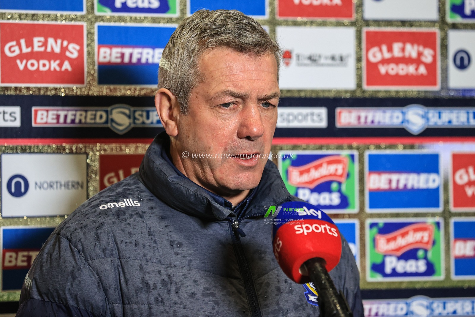 Daryl Powell Head Coach of Warrington Wolves speaks to Sky Sports