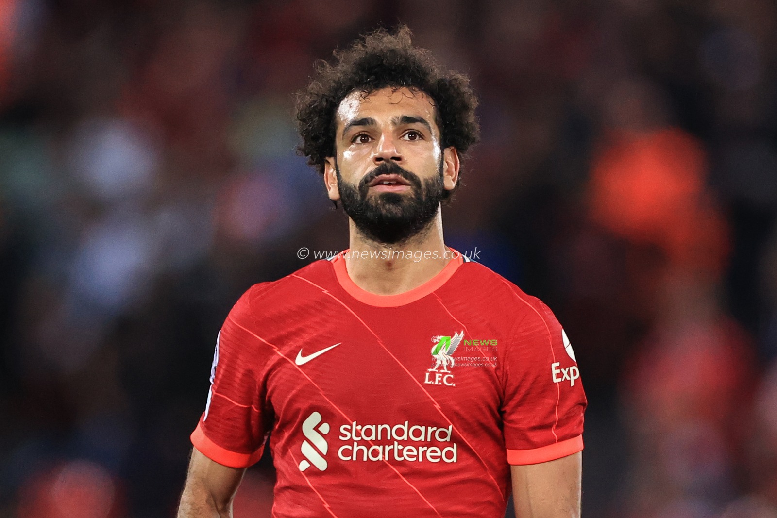 Mohamed Salah #11 of Liverpool during the game