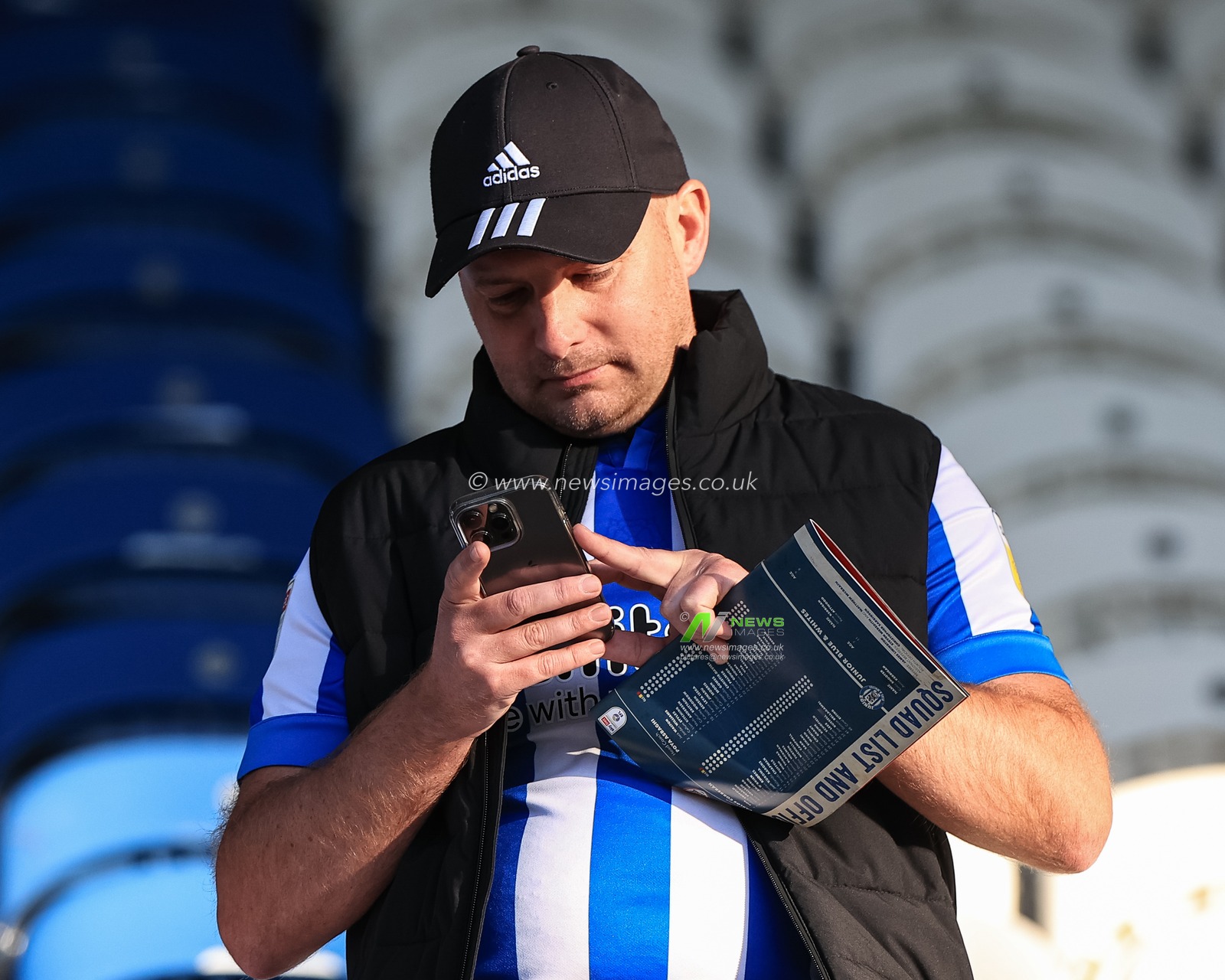 Huddersfield fans arrive for the game