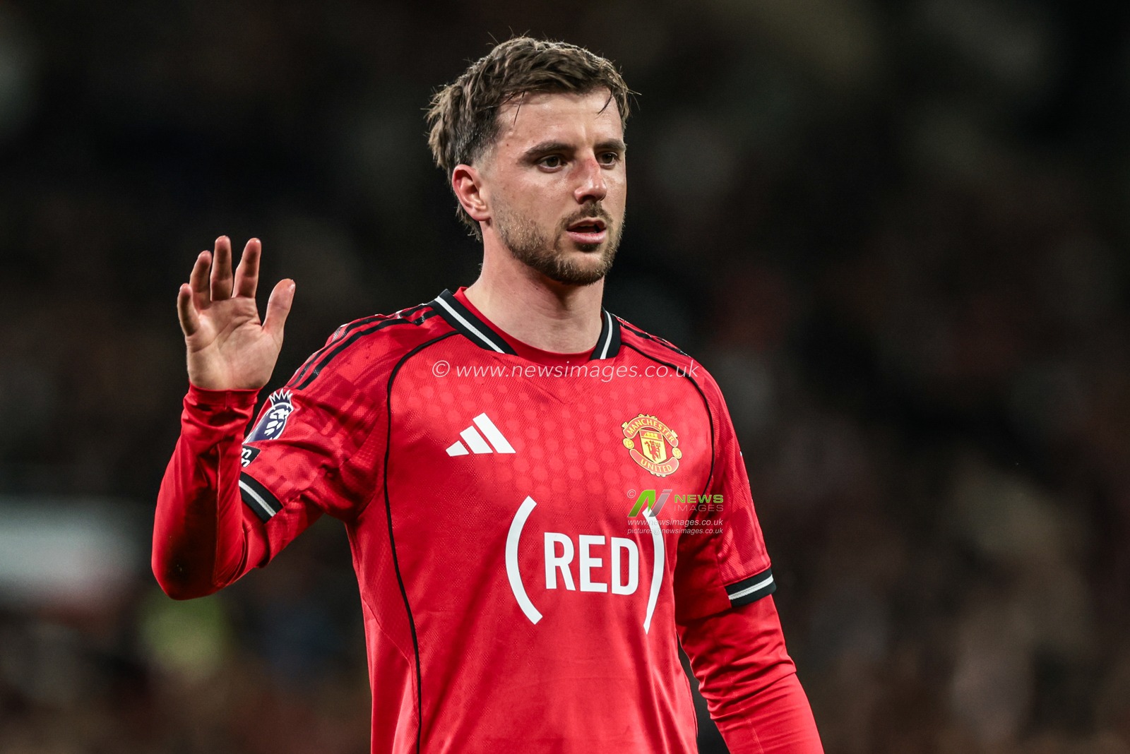 Mason Mount of Manchester United during the Premier League match Manchester United vs Brentford at Old Trafford, Manchester, United Kingdom on 27 April 2026

(Photo by Mark Cosgrove/News Images)