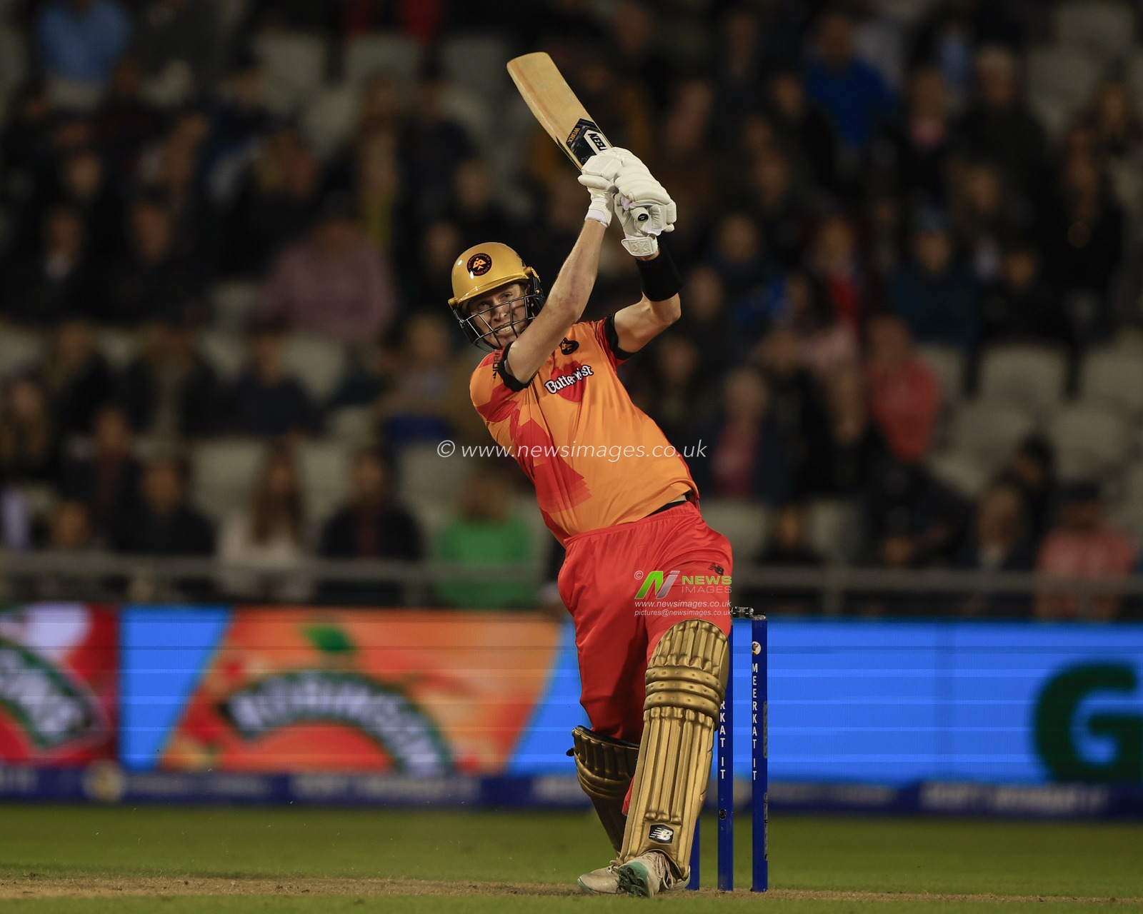 Adam Milne of Birmingham Phoenix in batting action during The Hundred match Manchester Originals vs Birmingham Phoenix at Old Trafford, Manchester, United Kingdom, 7th August 2023

(Photo by Conor Molloy/News Images)