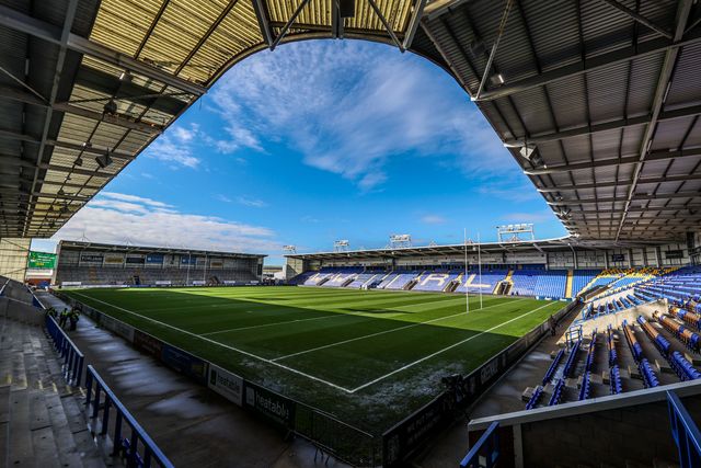 A general view of Halliwell Jones Stadium ahead of the Betfred Super League Round 3 match Warrington Wolves vs Wakefield Trinity at The Halliwell Jones Stadium, Warrington, United Kingdom on 28 February 2026

(Photo by Alfie Cosgrove/News Images)