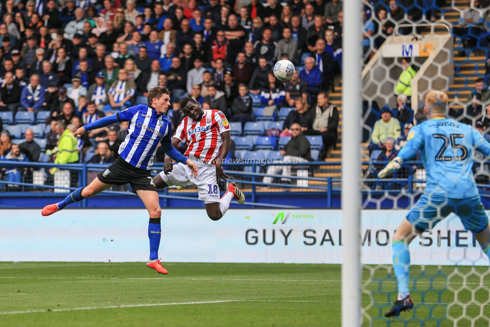 15th September 2018, Hillsborough, Sheffield, England; Sky Bet EFL Championship, Sheffield Wednesday v Stoke City ; 



EDITORIAL USE ONLY No use with unauthorised audio, video, data, fixture lists, club/league logos or 'live' services. Online in-match use limited to 45 images, no video emulation. No use in betting, games or single club/league/player publications and all English Football League images are subject to DataCo Licence