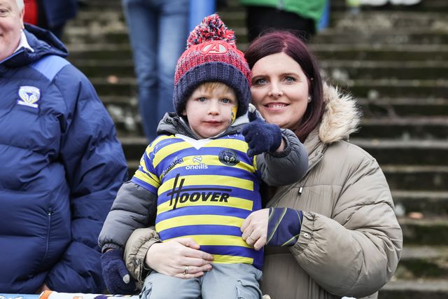 The traveling Warrington fans ahead of kickoff during the Betfred Super League round 6 match Leeds Rhinos vs Warrington Wolves at AMT Headingley Stadium, Leeds, United Kingdom on 29 March 2026

(Photo by Mark Cosgrove/News Images)