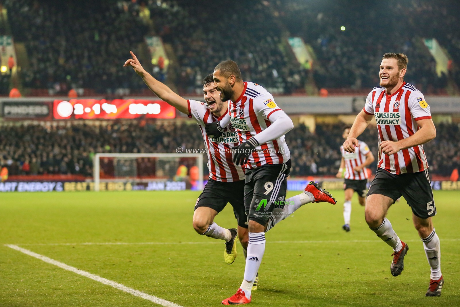 26th December 2018, Bramall Lane, Sheffield, England; Sky Bet Championship, Sheffield United vs Derby ; Leon Clarke (09) of Sheffield United celebrates his goal to make it 3-1


Credit: Mark Cosgrove/News Images

English Football League images are subject to DataCo Licence