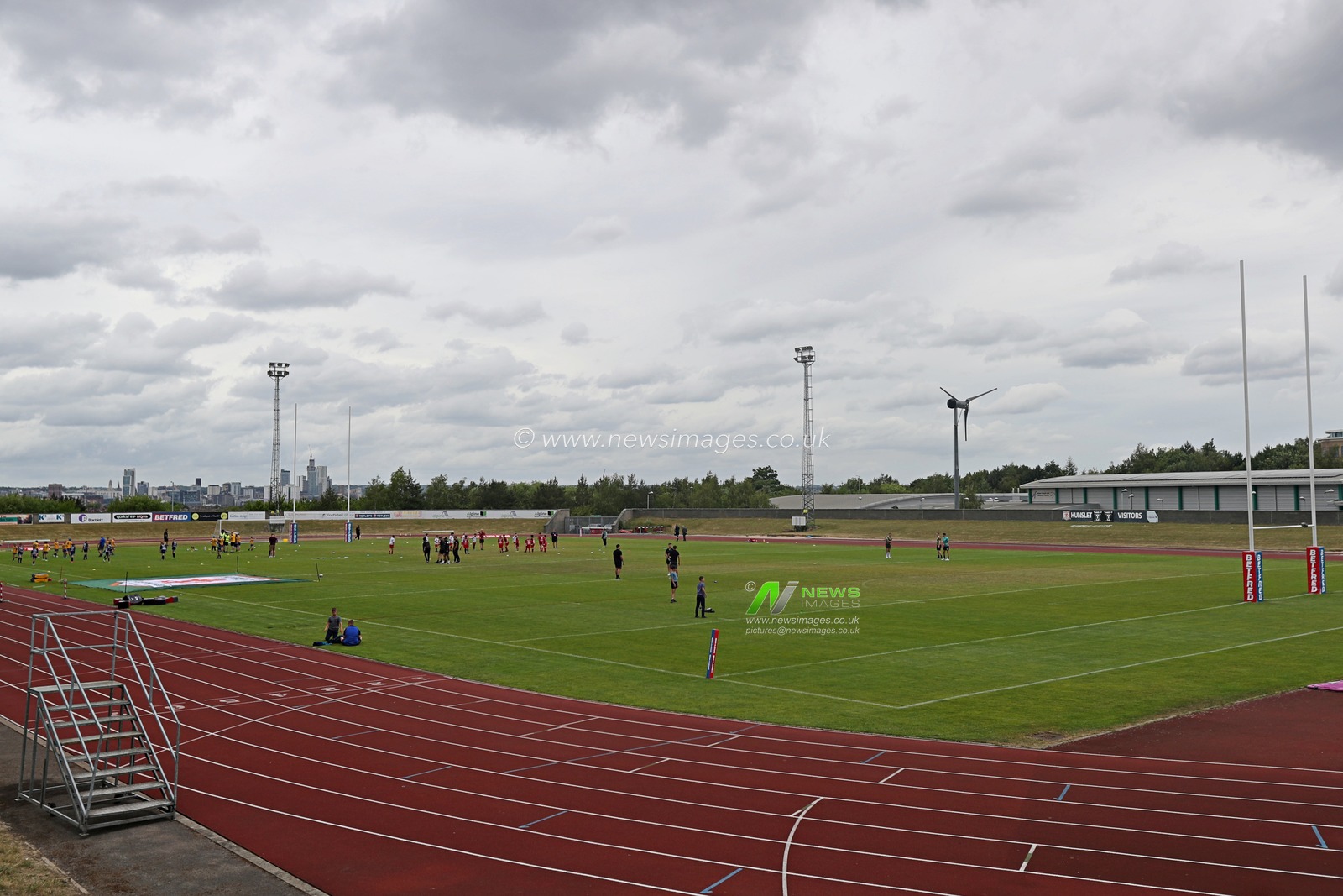 A general view of the South Leeds Stadium before the Betfred Championship match Hunslet RLFC vs Barrow Raiders at South Leeds Stadium, Leeds, United Kingdom, 22nd June 2025(Photo by Sam Eaden/News Images)