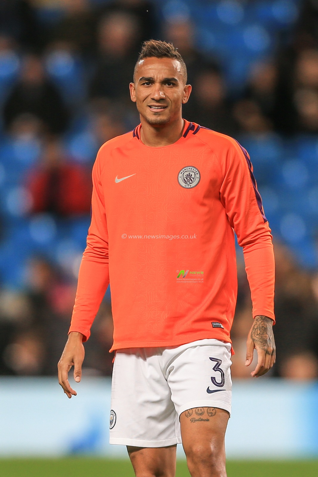 7th November 2018, Etihad Stadium, London, England; UEFA Champions League, Manchester City v Shakhtar Donetsk ; Danilo (03) of Manchester City warming up

Credit: Mark Cosgrove/News Images