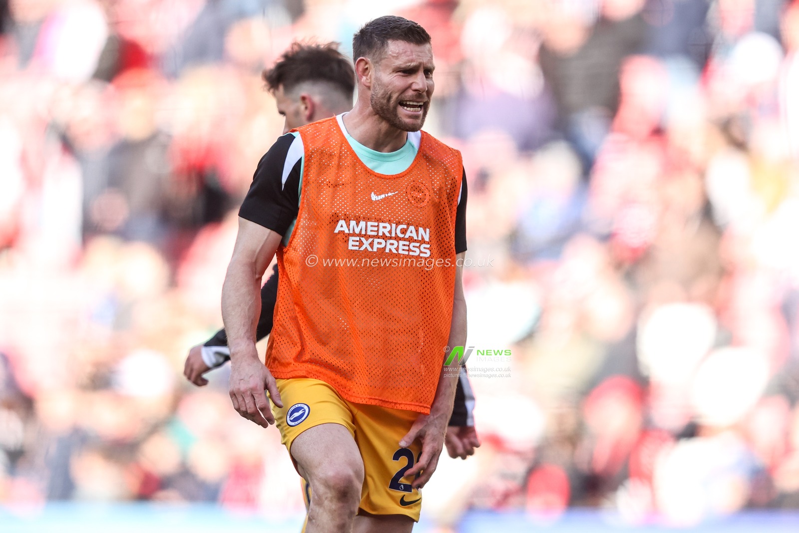 James Milner of Brighton & Hove Albion in the pregame warmup session during the Premier League match Sunderland vs Brighton & Hove Albion at Stadium Of Light, Sunderland, United Kingdom on 14 March 2026

(Photo by Alfie Cosgrove/News Images)