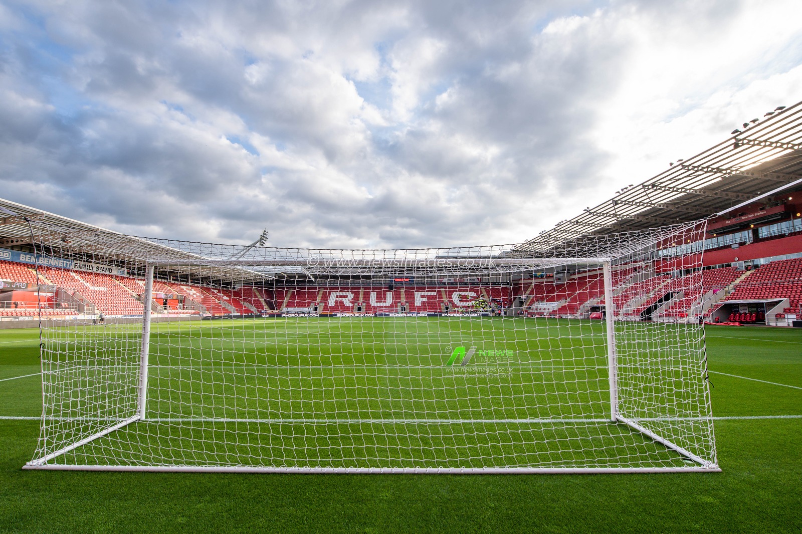 general view of AESSEAL New York Stadium, Home of Rotherham United before the Sky Bet Championship match Rotherham United vs Blackpool at New York Stadium, Rotherham, United Kingdom, 14th September 2022

(Photo by Craig Thomas/News Images)