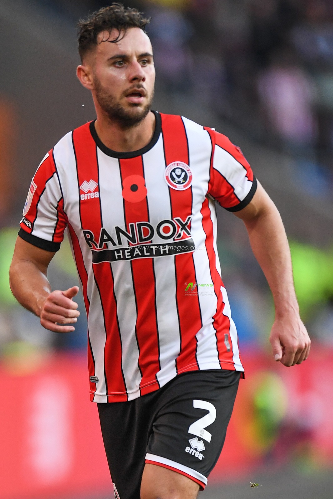 George Baldock #2 of Sheffield United during the Sky Bet Championship match Cardiff City vs Sheffield United at Cardiff City Stadium, Cardiff, United Kingdom, 12th November 2022

(Photo by Mike Jones/News Images)