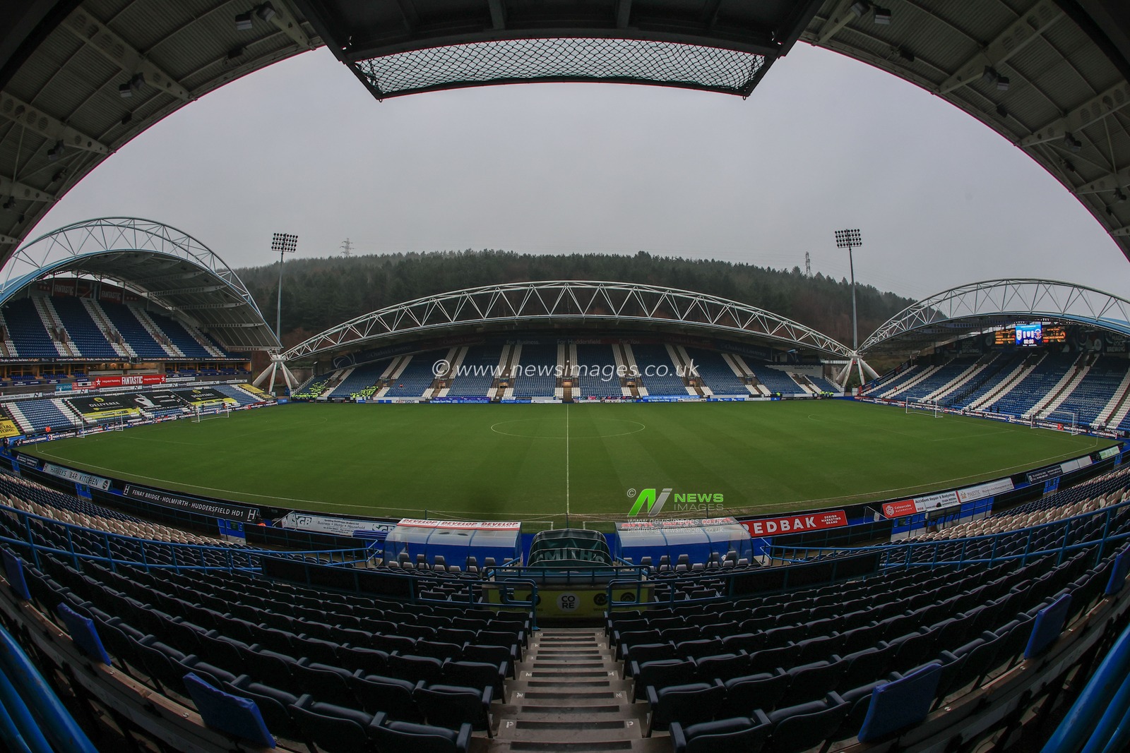 A general view of the John smiths Stadium ahead of this afternoons Boxing Day Fixture Huddersfield Town v Blackpool
