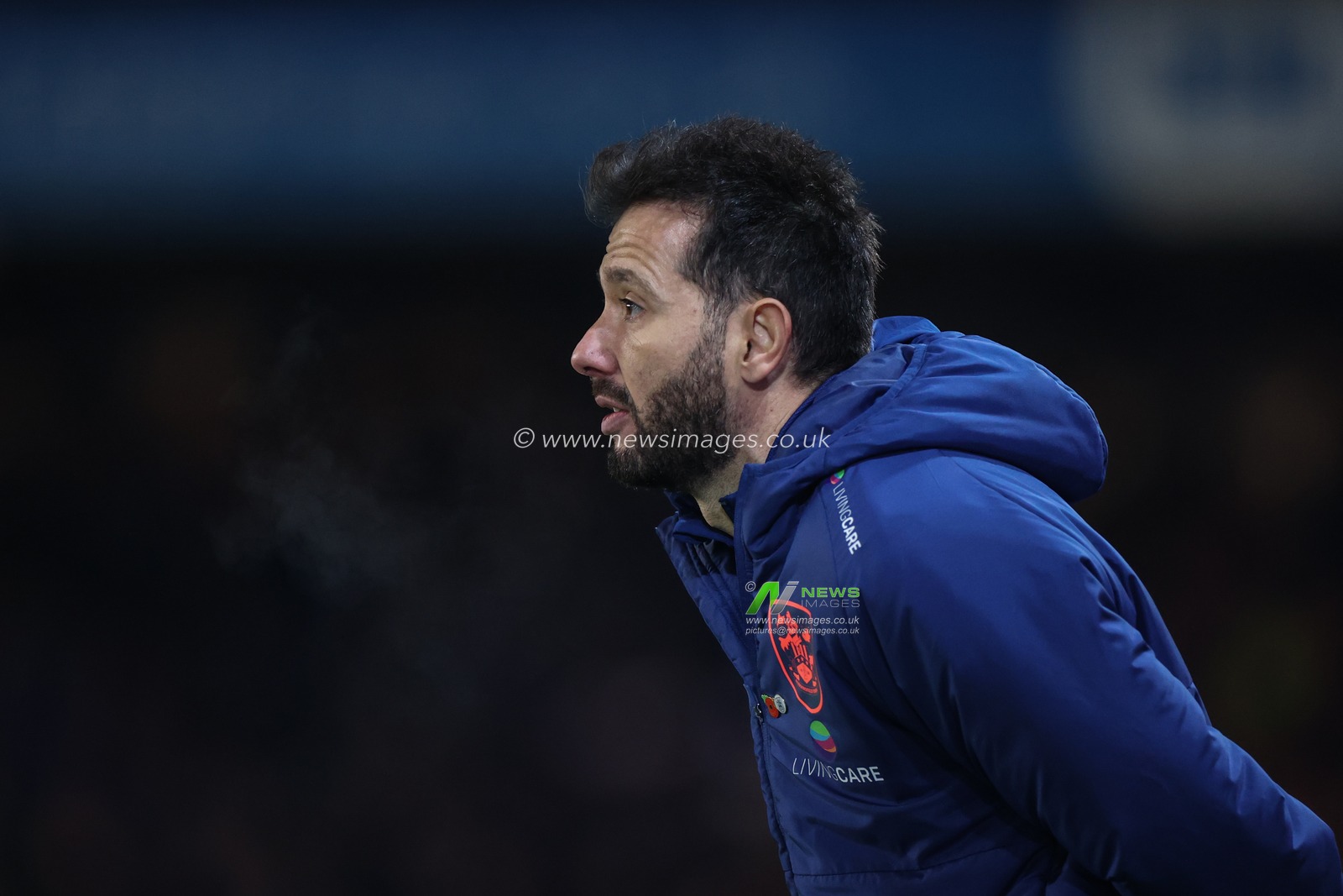 Carlos CorberÃ¡n manager of Huddersfield Town during the last minute of extra time