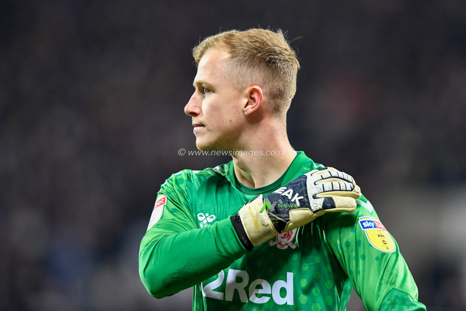 29th December 2019, The Hawthorns, West Bromwich, England; Sky Bet Championship, West Bromwich Albion v Middlesbrough : Aynsley Pears (42) of Middlesbrough adjusts his shirt

Credit: Simon Whitehead/News Images