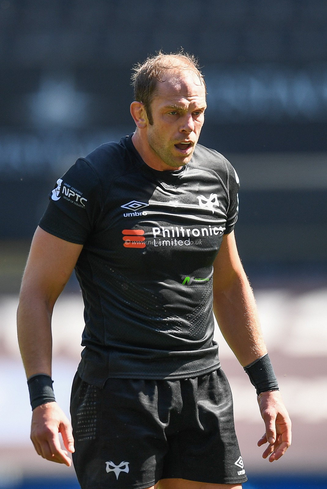 Alun Wyn Jones of Ospreys, during the game