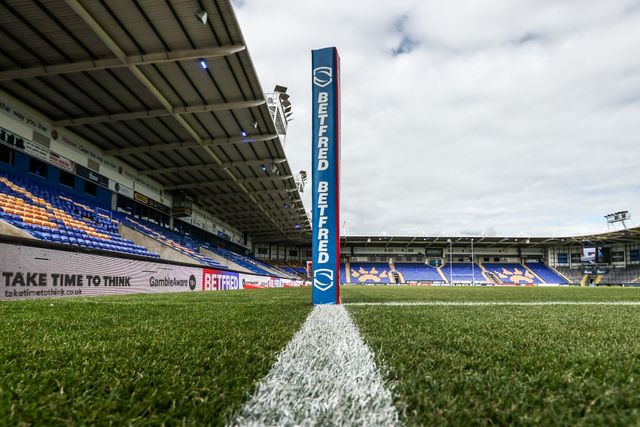 A general view of Halliwell Jones Stadium ahead of the Betfred Super League round 13 match Warrington Wolves vs Hull FC at The Halliwell Jones Stadium, Warrington, United Kingdom on 05 June 2026

(Photo by Alfie Cosgrove/News Images)
