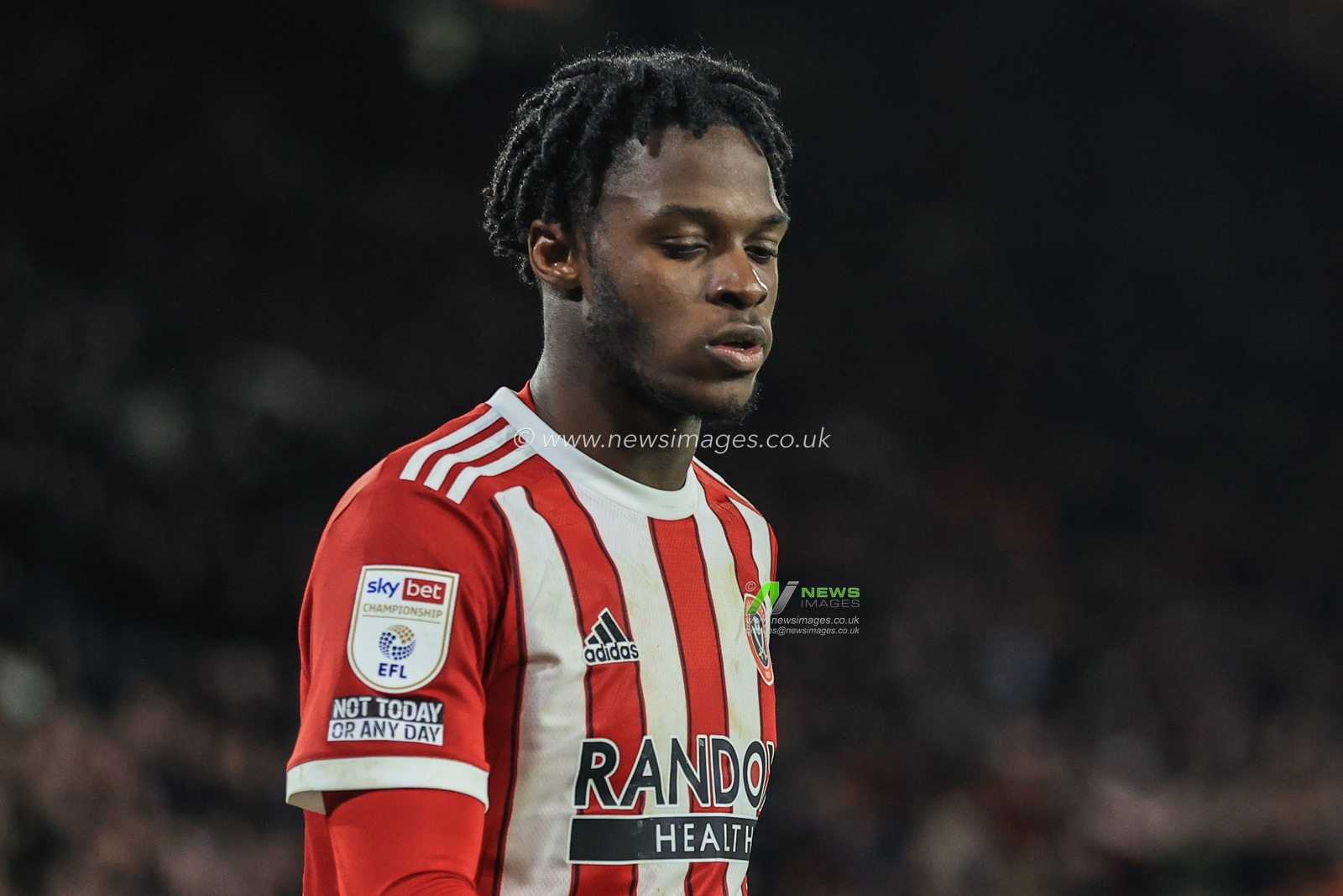 Femi Seriki #40 of Sheffield United during the game