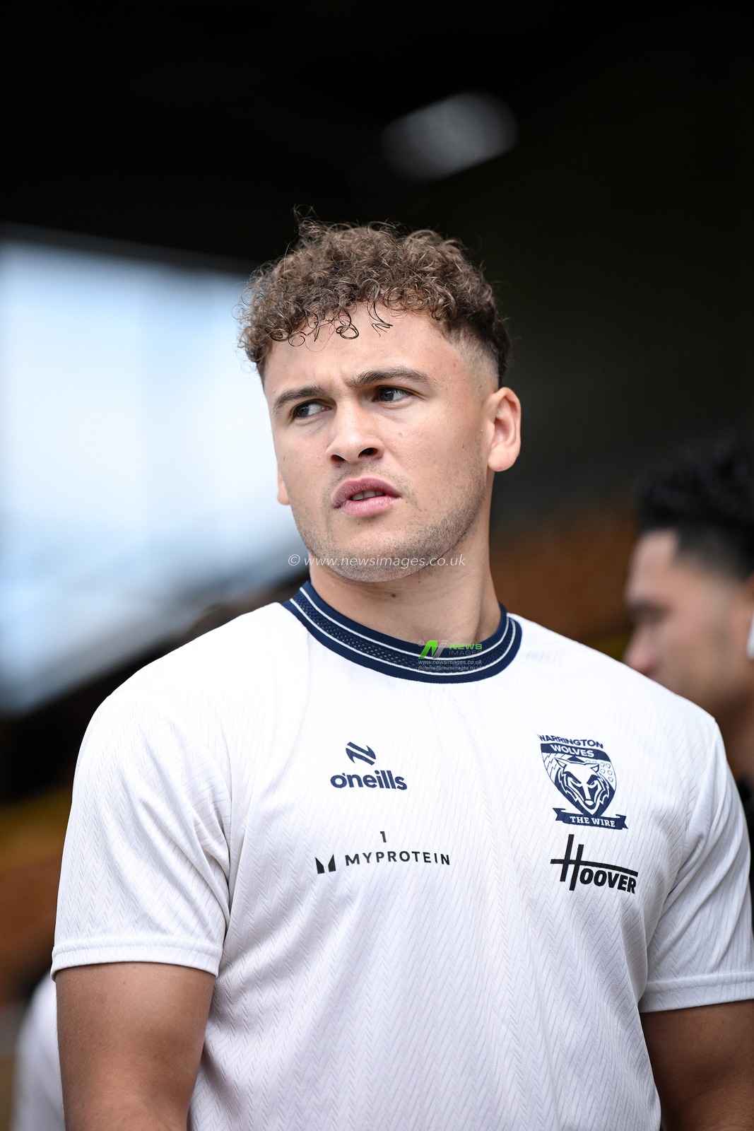 Cai Taylor-Wray of Warrington Wolves looks on prior to the Betfred Super League round 21 match Castleford Tigers vs Warrington Wolves at OneBore Stadium, Castleford, Untied Kingdom on 01 August 2026

(Photo by Ben Roberts/News Images)
