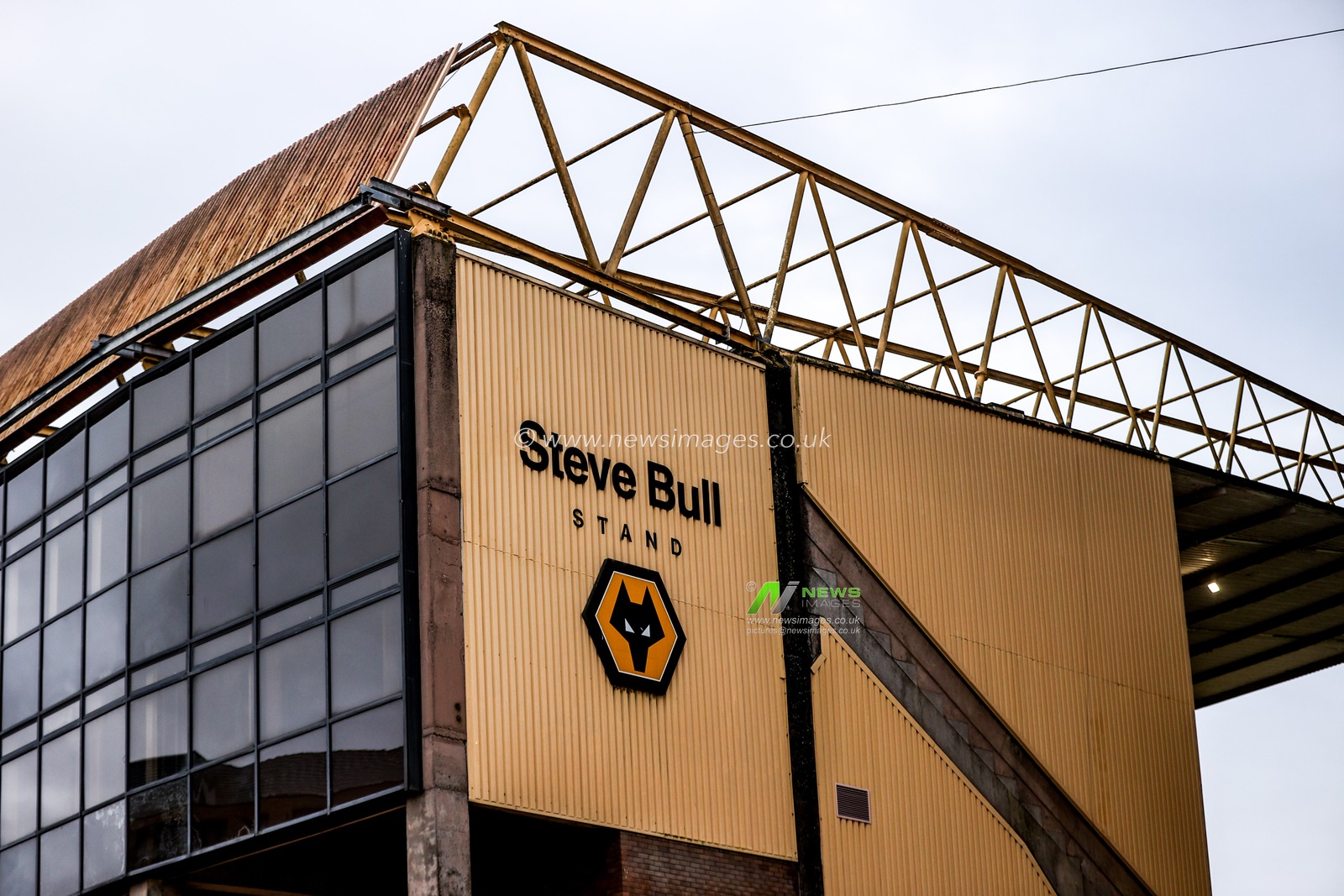 A general view of the Steve Bull Stand during the Premier League match Wolverhampton Wanderers vs Bournemouth at Molineux, Wolverhampton, United Kingdom, 31st January 2026

(Photo by Alfie Cosgrove/News Images)
