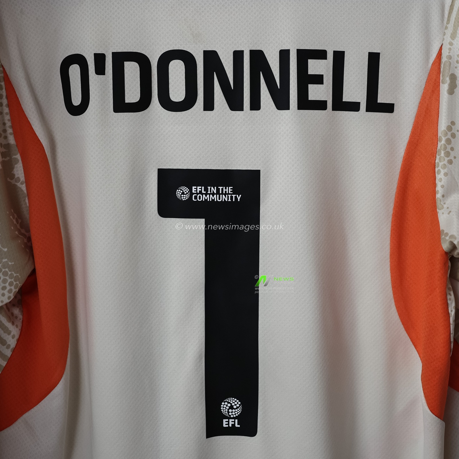 No on on the shirt back of Richard O'Donnell of Blackpool during the Sky Bet League 1 match Peterborough United vs Blackpool at Weston Homes Stadium, Peterborough, United Kingdom, 22nd October 2024

(Photo by Mark Cosgrove/News Images)