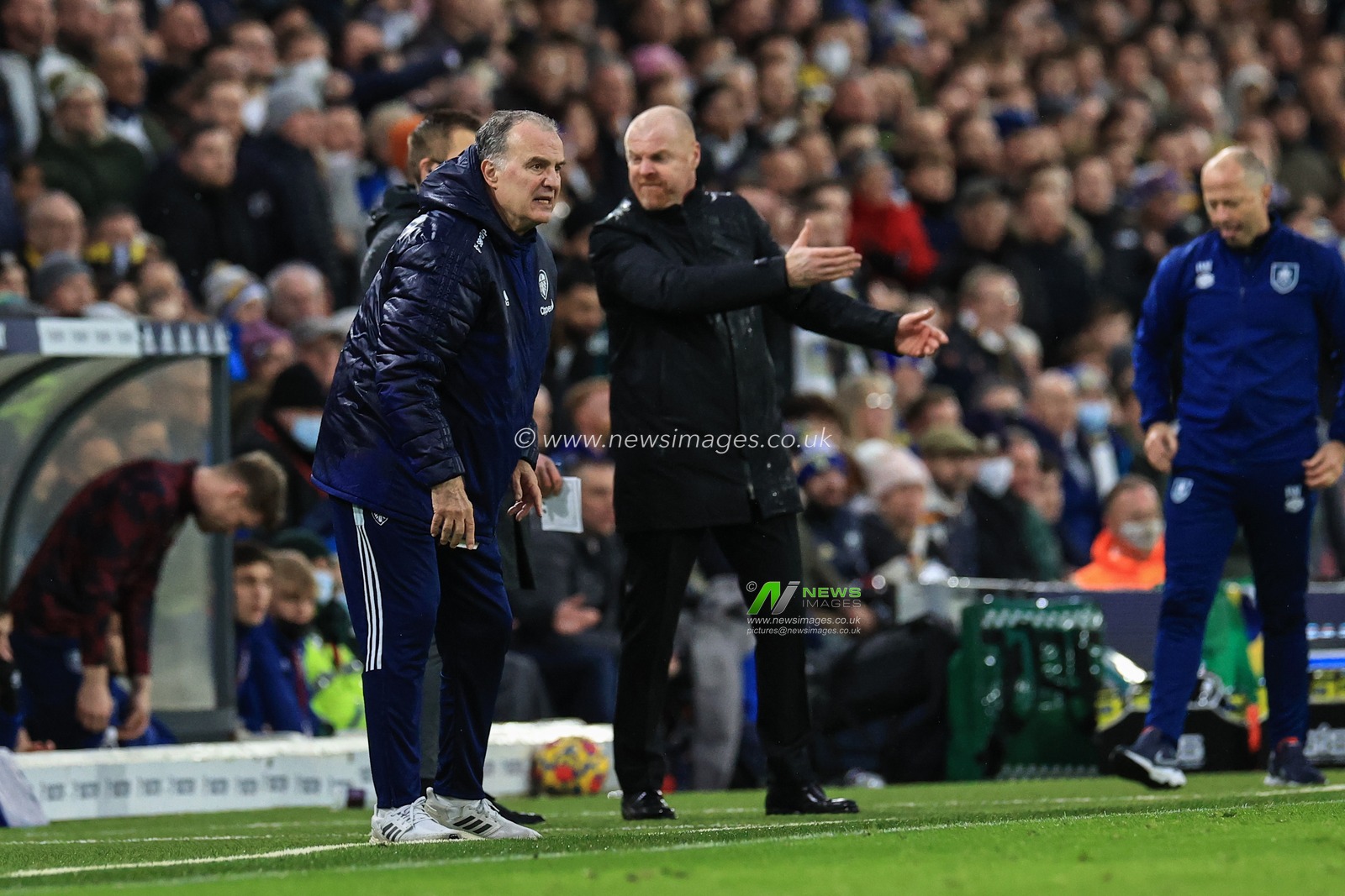 Marcelo Bielsa manager of Leeds United reacts