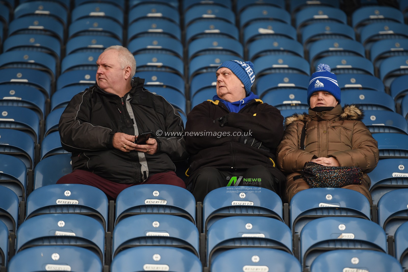 7th December 2019, John Smith's Stadium, Huddersfield, England; Sky Bet Championship, Huddersfield Town v Leeds United : Huddersfield Town supporters pre match.

Credit: Dean Williams/News Images