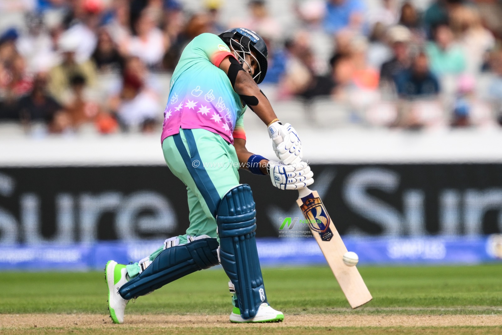 Chamari Athapaththu of Oval Invincibles makes two runs during the The Hundred match Manchester Originals Women vs Oval Invincibles Women at Old Trafford, Manchester, United Kingdom, 6th August 2024

(Photo by Craig Thomas/News Images)