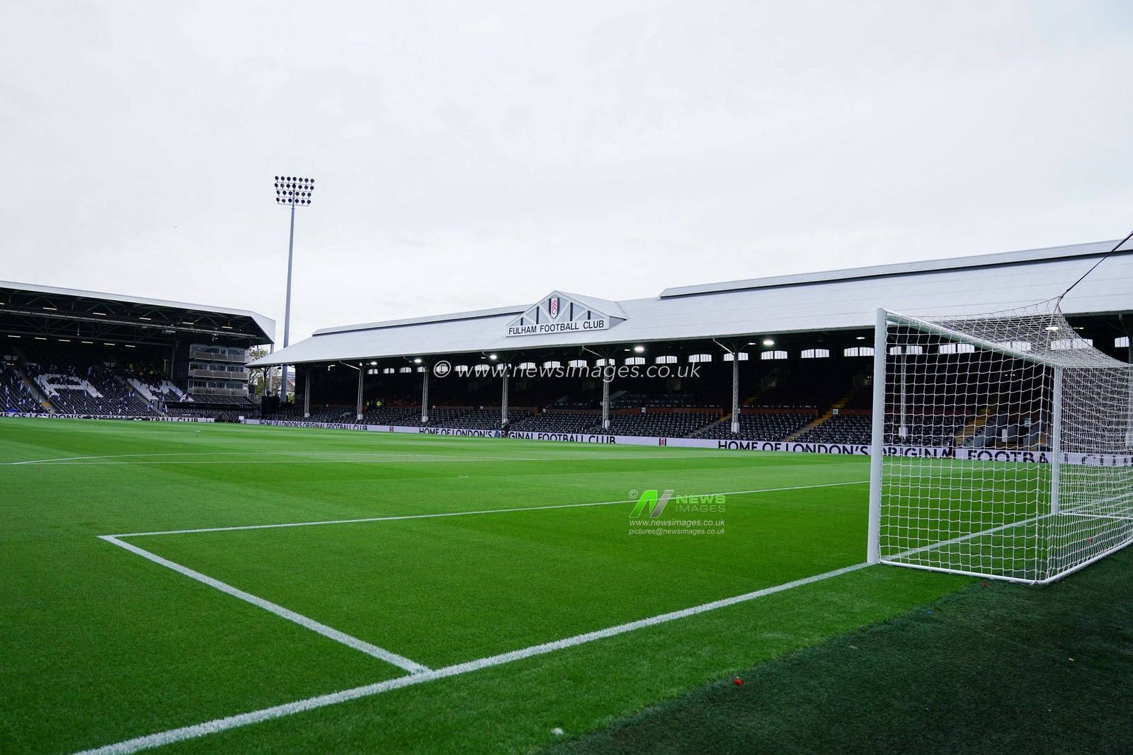 General view of Craven Cottage ahead of the Premier League match Fulham vs Arsenal at Craven Cottage, London, United Kingdom, 18th October 2025

(Photo by Harvey Murphy/News Images)