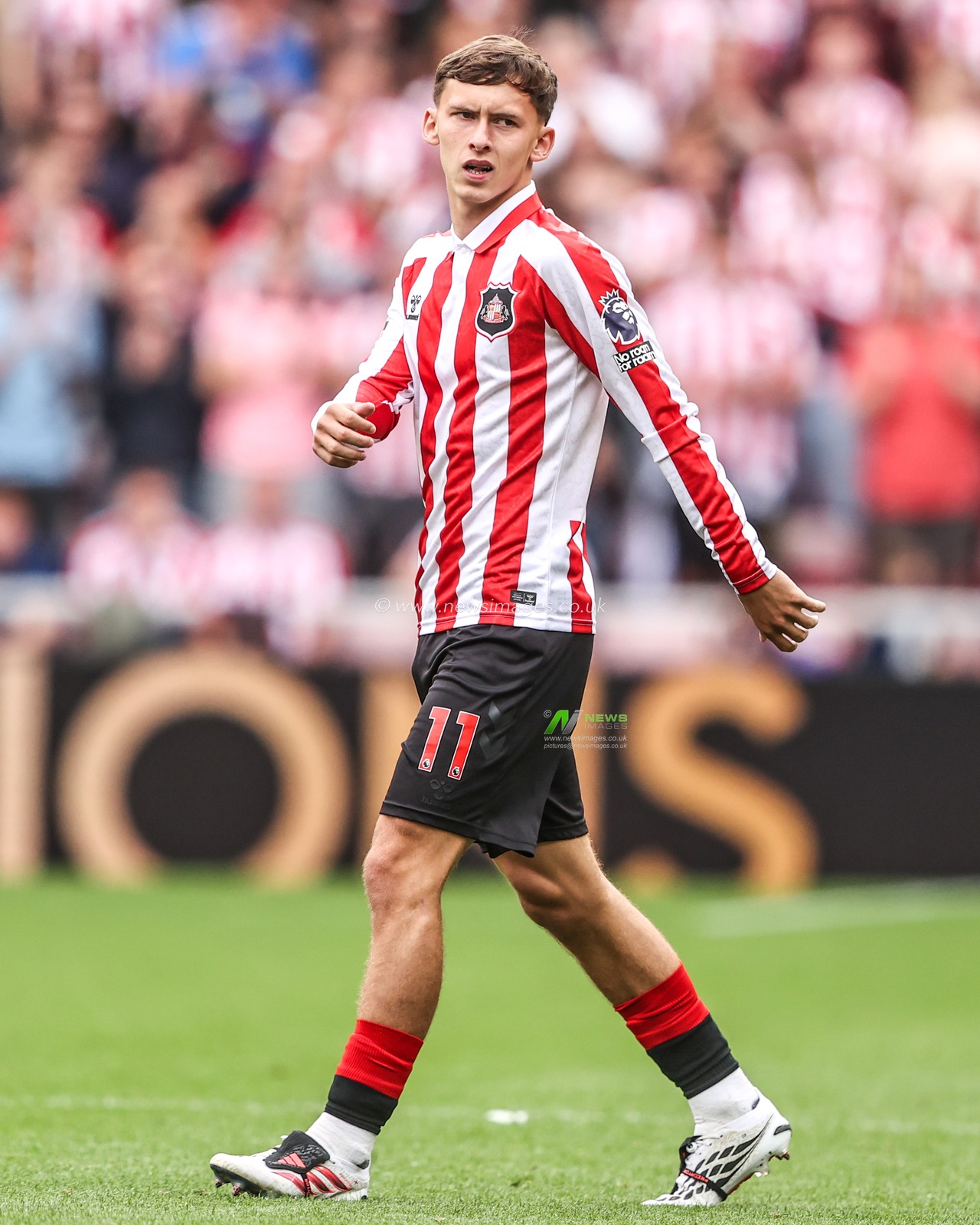 Chris Rigg of Sunderland during the Premier League match Sunderland vs Fulham at Stadium Of Light, Sunderland, United Kingdom on 30 August 2026

(Photo by Alfie Cosgrove/News Images)