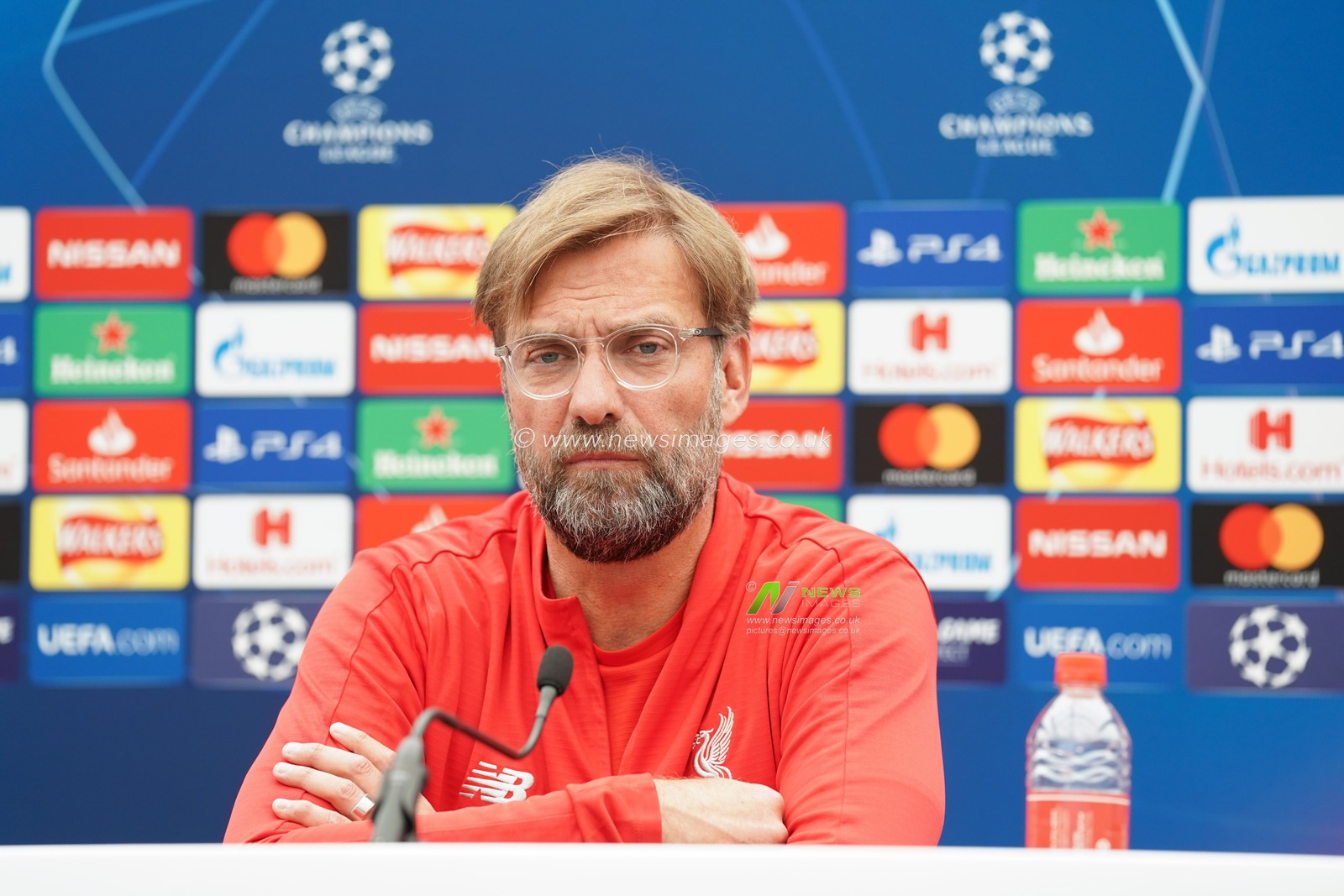 Jurgen Klopp speaks to the press ahead of the Champions League final in Madrid.


28th May 2019 , Melwood Training Centre, Liverpool, England; Liverpool Football Club, Champions League final press event.

Credit: Terry Donnelly/News Images