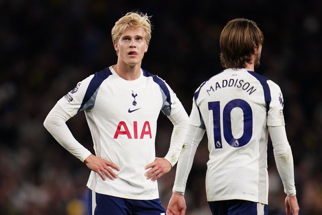 Lucas Bergvall of Tottenham Hotspur at full time during the Premier League match Tottenham Hotspur vs Leeds United at Tottenham Hotspur Stadium, London, United Kingdom on 11 May 2026

(Photo by Harvey Murphy/News Images)