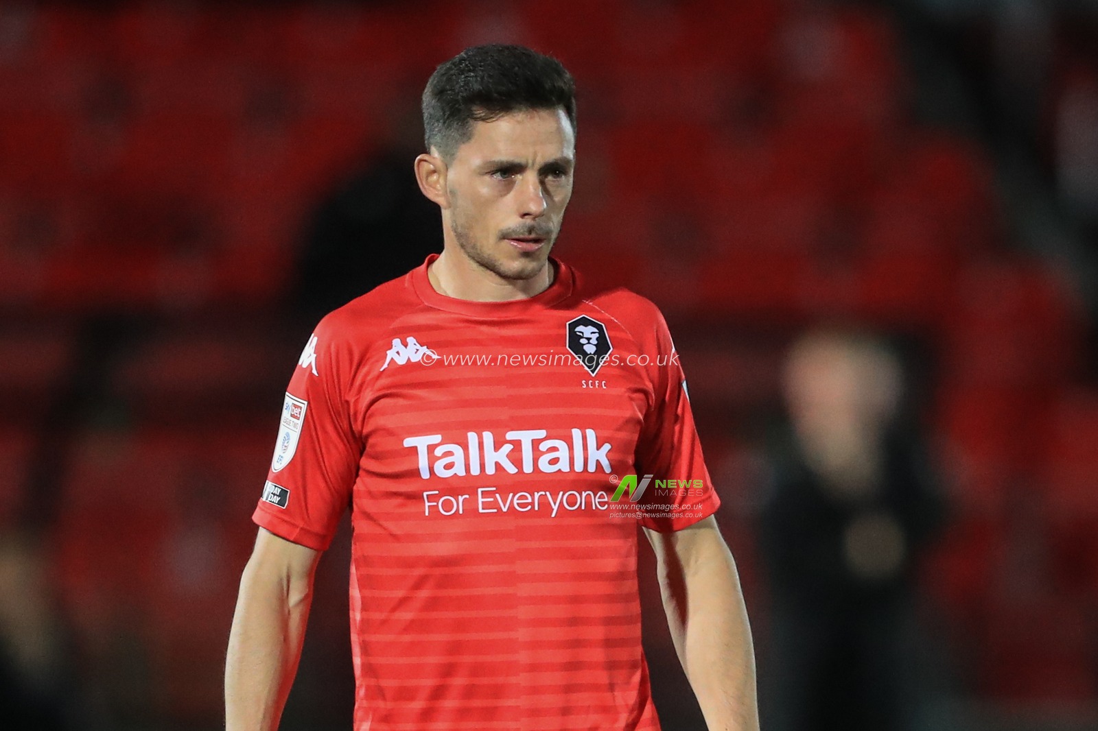 Ian Henderson (40) of Salford City during the game