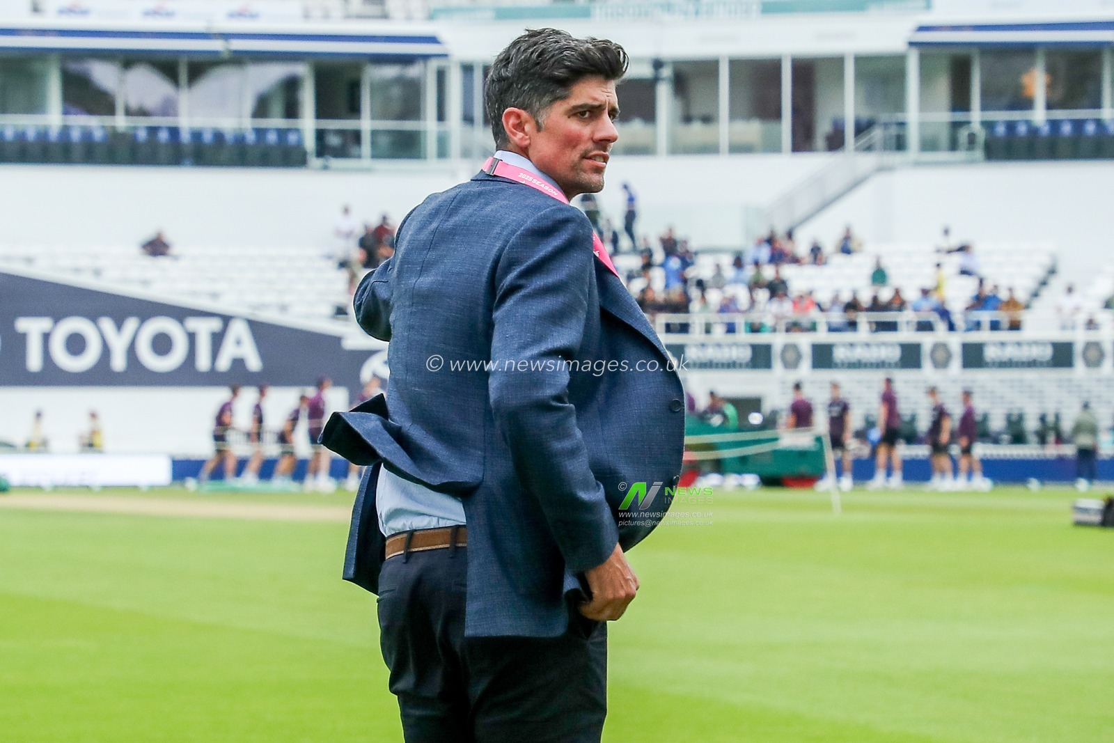 Sir Alastair Cook looks on prior to the 5th Rothesay Test Match day 5 England v India at The Kia Oval, London, United Kingdom, 4th August 2025

(Photo by Izzy Poles/News Images)