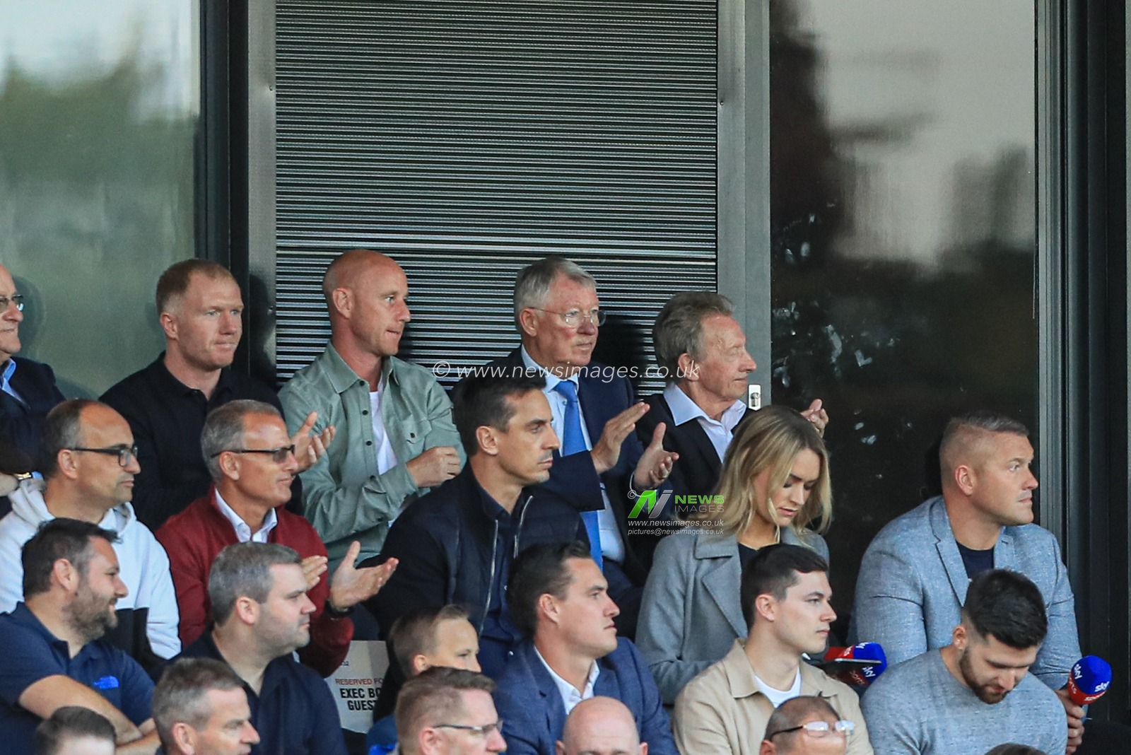 13th August 2019, Moor Lane, Salford, England; Carabao Cup, Round 1,  Salford City vs Leeds United ; Sir Alex Ferguson applauds Salfords near chance on goal 


Credit: Mark Cosgrove/News Images

English Football League images are subject to DataCo Licence