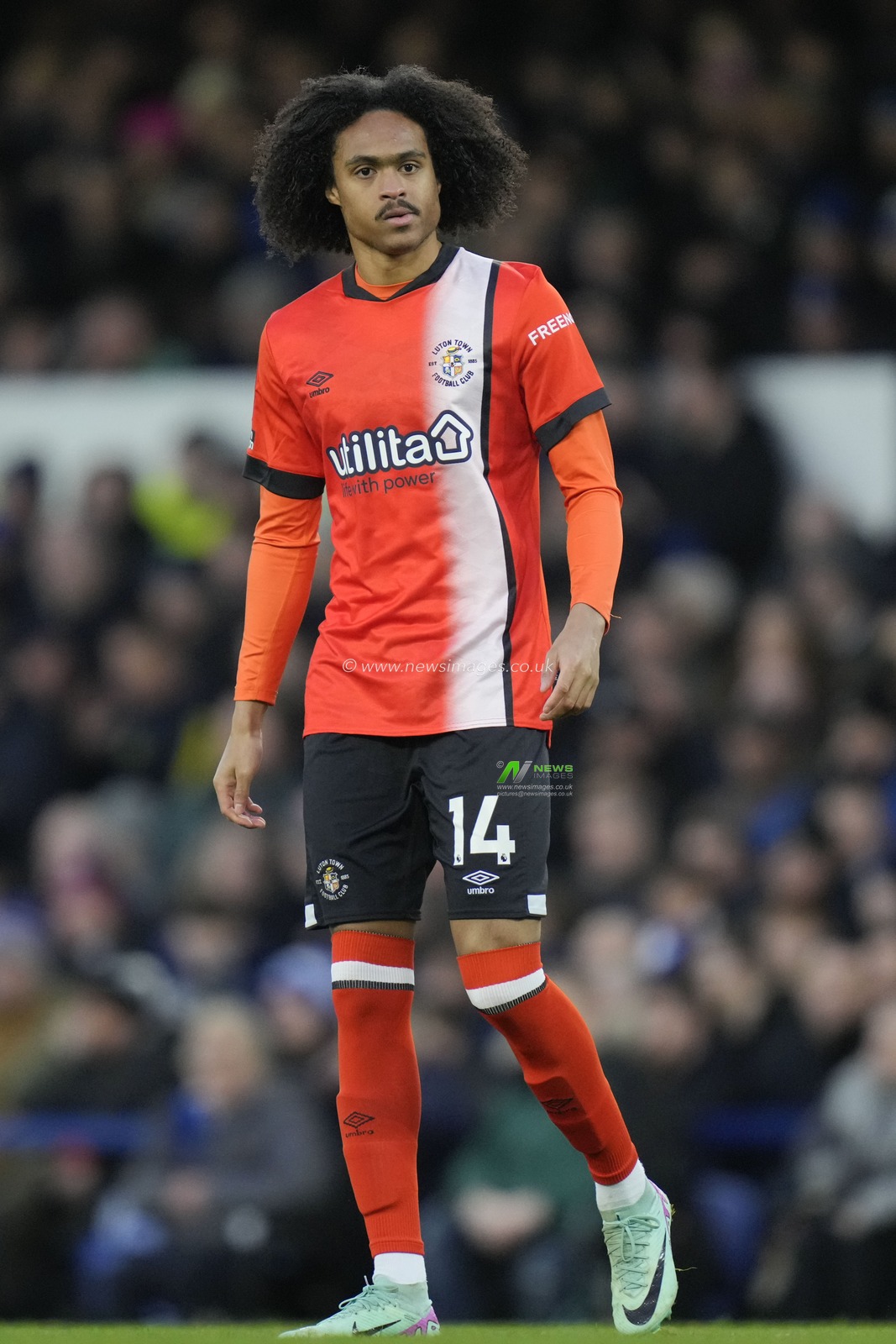 Tahith Chong of Luton Town during the Emirates FA Cup Fourth Round match Everton vs Luton Town at Goodison Park, Liverpool, United Kingdom, 27th January 2024

(Photo by Steve Flynn/News Images)