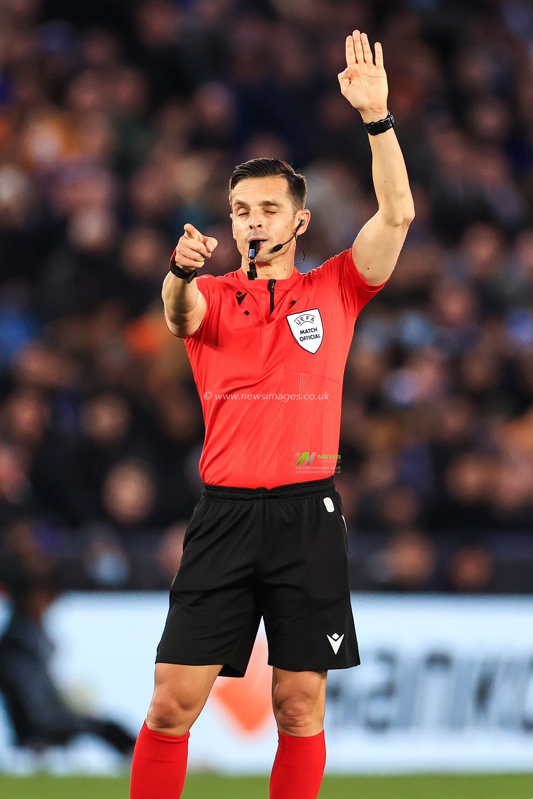 Referee Carlos del Cerro Grande  during the game