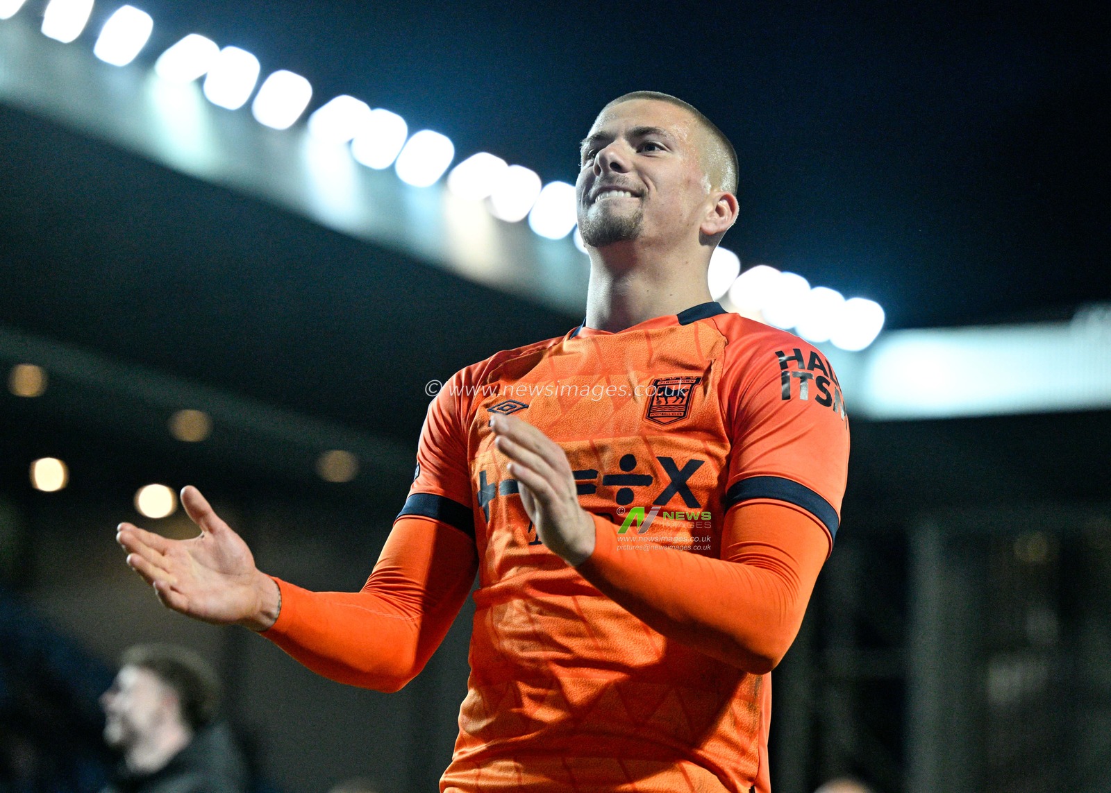 Harry Clarke of Ipswich Town celebrates the full time result, during the Sky Bet Championship match Blackburn Rovers vs Ipswich Town at Ewood Park, Blackburn, United Kingdom, 29th March 2024

(Photo by Cody Froggatt/News Images)