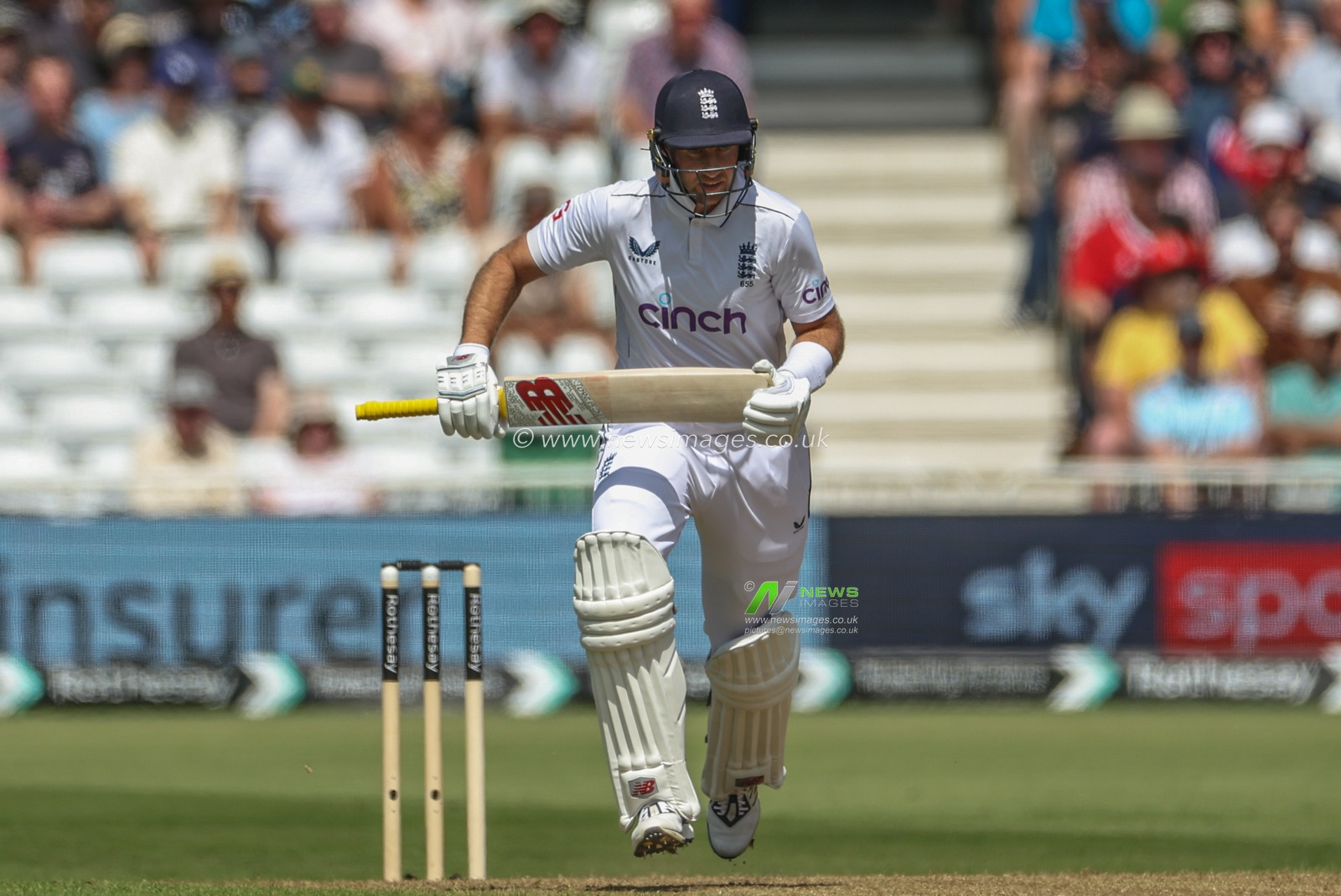 Joe Root of England makes two runs during the 2nd Rothesay Test Match match England vs West Indies at Trent Bridge, Nottingham, United Kingdom, 18th July 2024

(Photo by Mark Cosgrove/News Images)