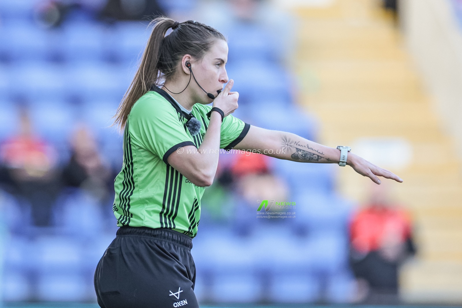 Referee Tara Jones gives Jordan Crowther of Warrington Wolves the try during the Betfred Challenge Cup round 4 match Goole Vikings vs Warrington Wolves at The Halliwell Jones Stadium, Warrington, United Kingdom on 14 March 2026

(Photo by Mark Cosgrove/News Images)