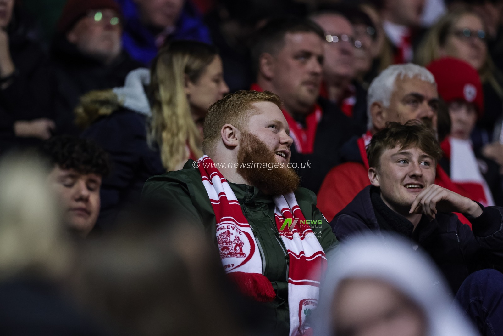 Barnsley fans look on during the Sky Bet League 1 match Barnsley vs Shrewsbury Town at Oakwell, Barnsley, United Kingdom, 24th October 2023

(Photo by Mark Cosgrove/News Images)
