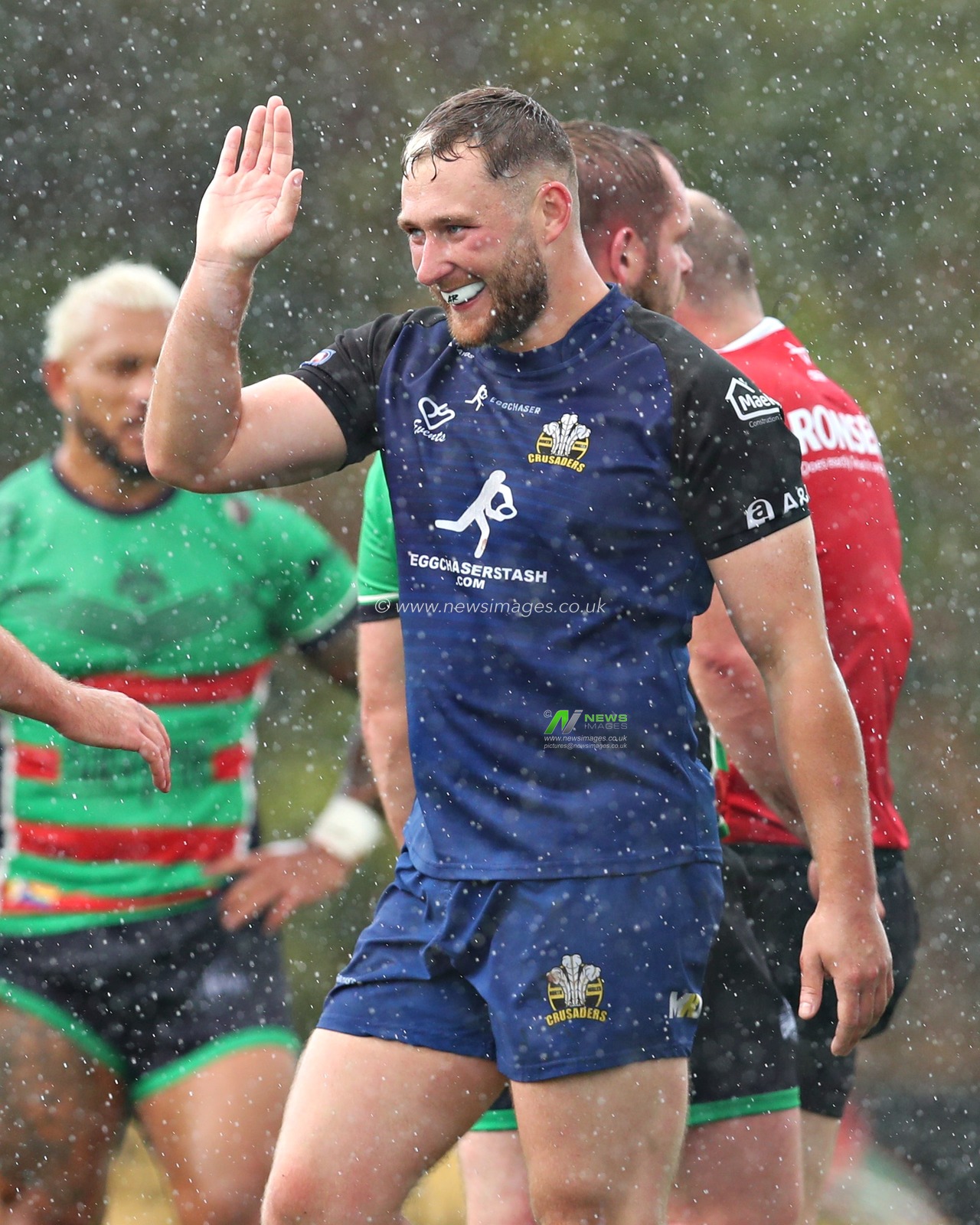 Lloyd Roby of North Wales Crusaders during the Betfred League 1 match North Wales Crusaders vs Keighley Cougars at Stadiwm CSM, Colwyn Bay, United Kingdom, 31st August 2025(Photo by Sam Eaden/News Images)