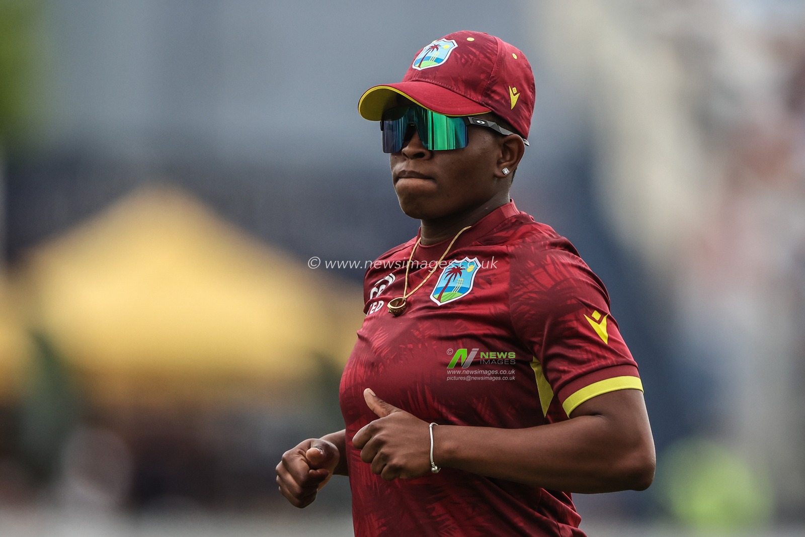 Jannillea Glasgow during the Metro Bank One Day International match England Women vs West Indies Women at Derbyshire County Cricket Club, Derby, United Kingdom, 30th May 2025

(Photo by Alfie Cosgrove/News Images)
