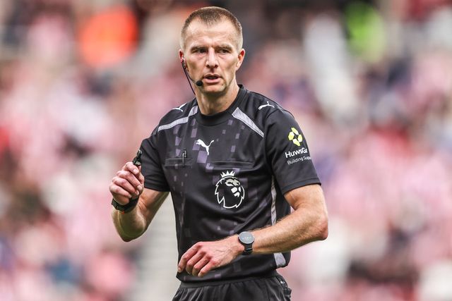 Referee Michael Salisbury during the Premier League match Sunderland vs Fulham at Stadium Of Light, Sunderland, United Kingdom on 30 August 2026

(Photo by Alfie Cosgrove/News Images)