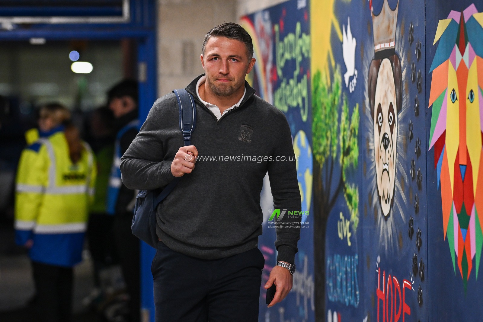Sam Burgess Head Coach of Warrington Wolves arrives ahead of the Betfred Super League Round 2 match Warrington Wolves vs Hull FC at Halliwell Jones Stadium, Warrington, United Kingdom, 23rd February 2024

(Photo by Craig Thomas/News Images)